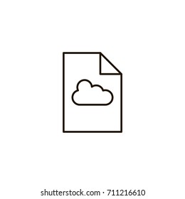 Printing paper flat icon. Single high quality symbol of line paper vector for web design or mobile app. Color signs of document for design logo. Single pictogram of newspaper on white background