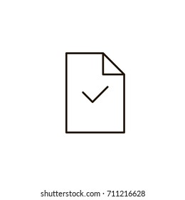 Printing paper flat icon. Single high quality symbol of line paper vector for web design or mobile app. Color signs of document for design logo. Single pictogram of newspaper on white background