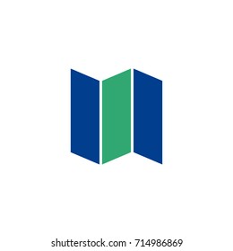 Printing paper flat icon. Single high quality symbol of silhouette paper vector for web design or mobile app. Color signs of document for design logo. Single pictogram of newspaper on white background