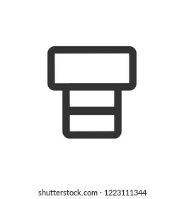 printing paper isolated simple icon
