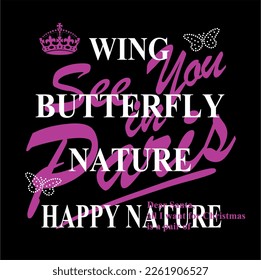printing pattern consisting of colored texts and figures suitable for textiles