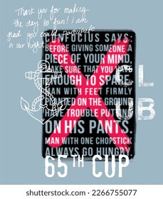 printing pattern consisting of colored texts suitable for textiles