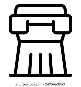 Printing press machine working in typography, making newspapers for delivering daily news to business subscribers