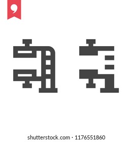 Printing press vector icon