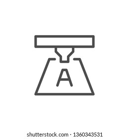 Printing process line icon