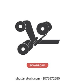 Printing rolls vector icon