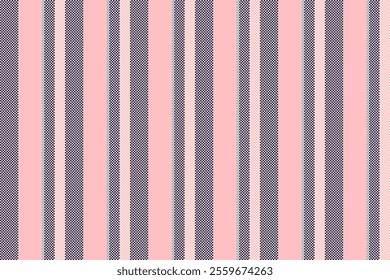 Printing seamless fabric pattern, short lines texture vertical. Tailor vector textile background stripe in light and cyan colors palette.
