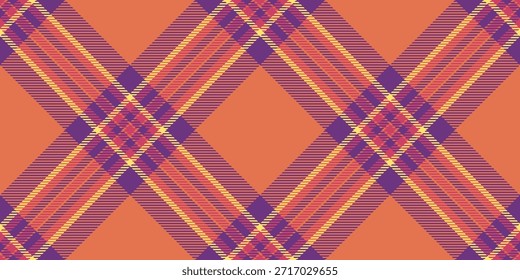 Impresión textura textil, recortar patrón de fondo a cuadros. Vector de cuadros sin costuras de tartán peludo en rojo y paleta de colores eminencia.