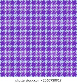 Printing vector fabric seamless, styled background tartan plaid. Volume texture textile check pattern in violet and light colors palette.