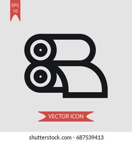 Printing vector icon, illustration symbol