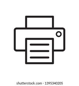 printout, page icon vector template 