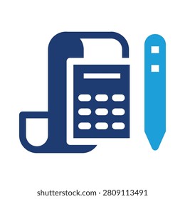 printout report colored icon vector design good for web or mobile app