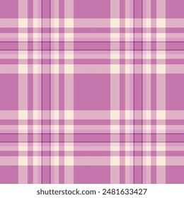 Printout textile plaid vector, plank tartan fabric seamless. Infant pattern texture background check in light and pink colors palette.