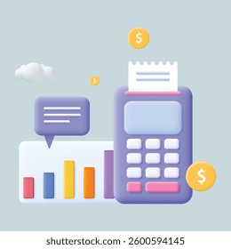 A Printout of Transaction Data in 3D Design