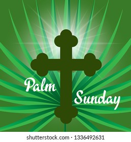 PrintPalm Sunday vector background