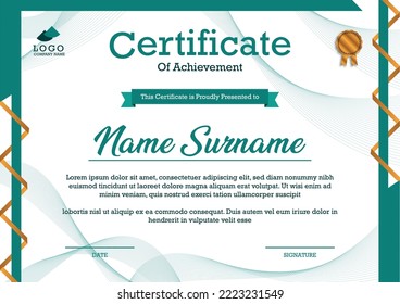print-ready A4 size certificate template