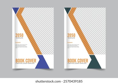 Print-ready business book cover template, with image
