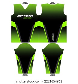 Print-ready sublimation motocross long-sleeve jersey design