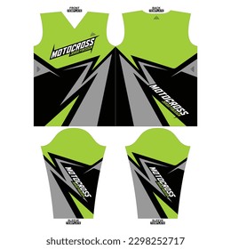 Print-ready sublimation motocross long-sleeve jersey design