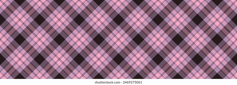 Prints background texture pattern, net textile tartan plaid. Valentines fabric check vector seamless in pastel and pink color.