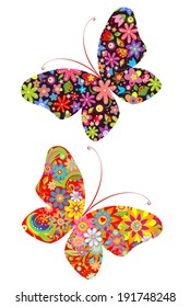 Prints with butterflies