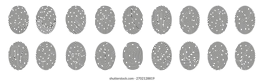 Prints of fingers vector illustration