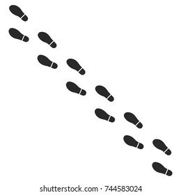 Step Footprints Paths Vector Illustration Stock Vector (Royalty Free ...