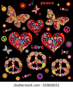 Prints for hippie design