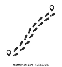 Prints icon. Graphic template. Vector illustration