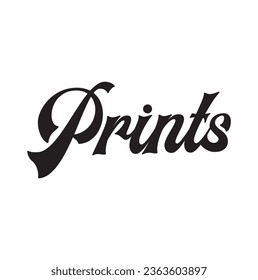 prints text on white background.