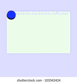 Print..Torn Paper Vector with Magnet
