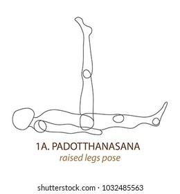 Prinyoga pose vectort