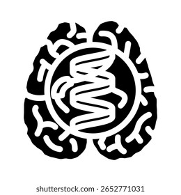 prion diseases glyph icon vector. prion diseases sign. isolated symbol illustration