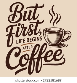 Priorities: Coffee first, everything else second ☕❤️ Perfect funny coffee shirt for caffeine addicts, morning strugglers, and anyone who can't function without their daily brew!