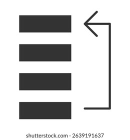 Priorities Glyph Icon Element For Design