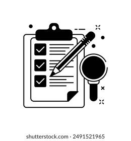 Priorities Glyph Icon, Vector illustration