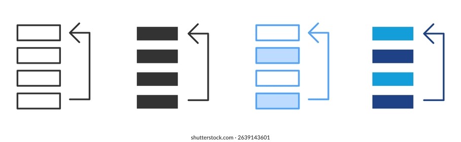 Priorities Icon Set Multiple Style Collection