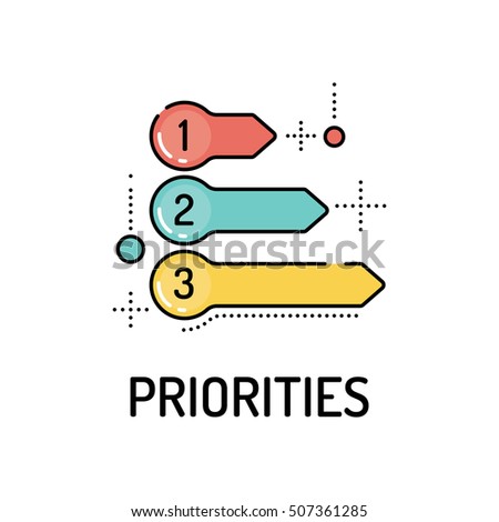 PRIORITIES Line icon