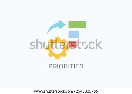 Priorities Vector Icon Or Logo Illustration