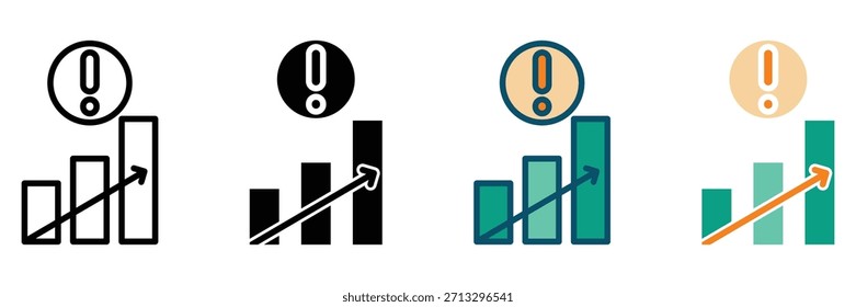 Web de priorización Icono colección de estilos múltiples