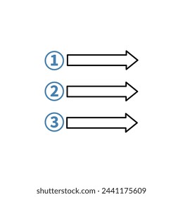 prioritize concept line icon. Simple element illustration. prioritize concept outline symbol design.