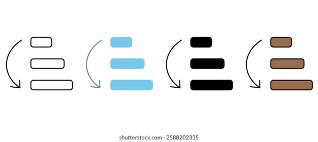 prioritize concept line icon. Simple element illustration. prioritize concept outline symbol design.