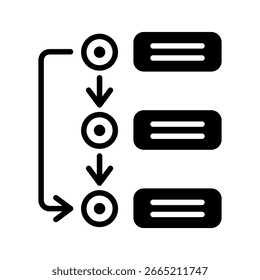 Priorizar icono de glifo Icono de ilustración mini. Uso Para El Concepto Moderno, Impresión, Ui, Ux Kit, Web Y Desarrollo De App. Vector Relacionado Con La Oficina, La Educación, El Examen Y Más