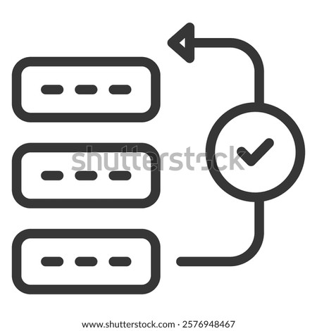 Prioritize Icon Lineal Style Vector Illustration