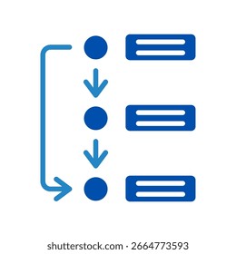 Priorizar icono Icono Mini Icono de ilustración. Uso Para El Concepto Moderno, Impresión, Ui, Ux Kit, Web Y Desarrollo De App. Vector Relacionado Con La Oficina, La Educación, El Examen Y Más