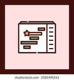 Prioritized Task List Icon: Streamlined Project Management