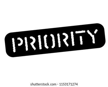 Priority Black Stamp