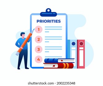 Priority Concept Vector Illustration Important Agenda Stock Vector ...