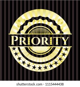 Priority gold badPriority shiny emblemge or emblem