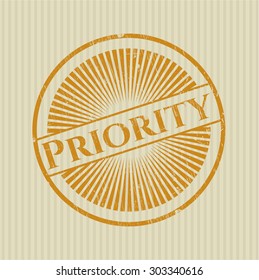 Priority grunge seal
